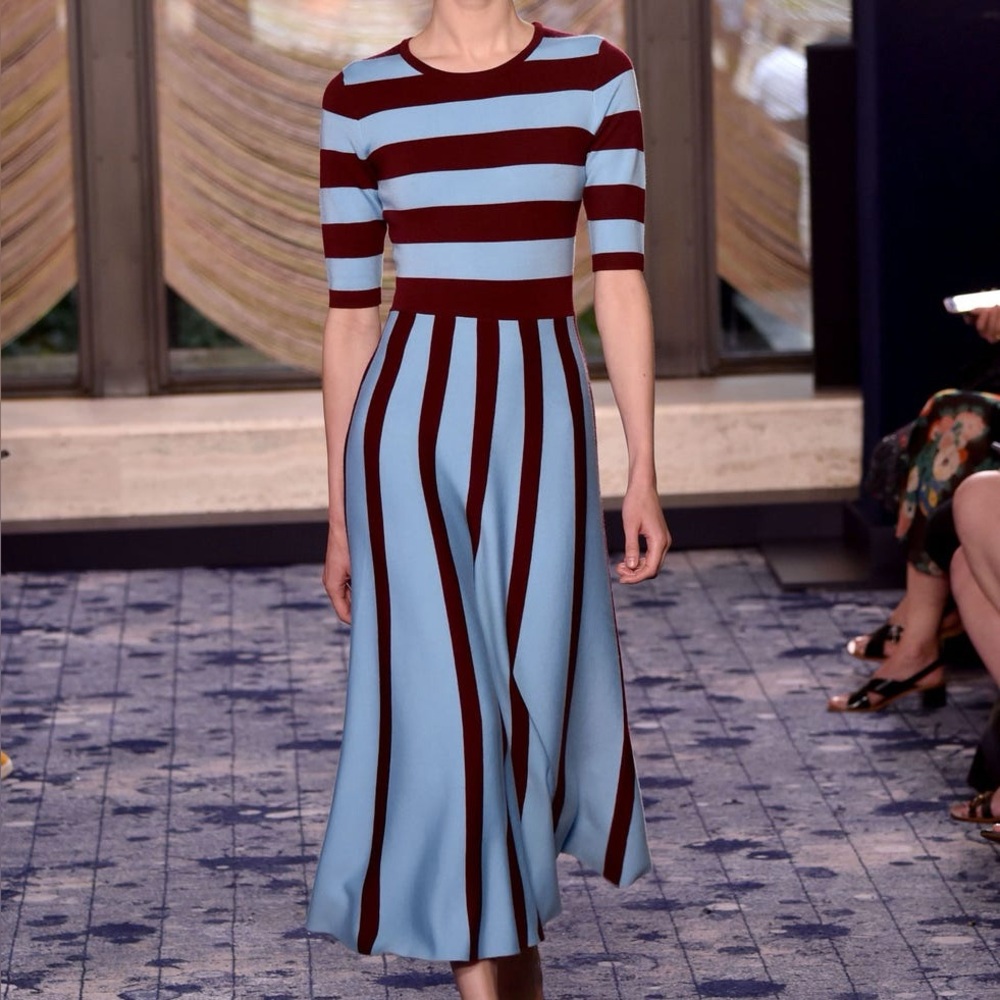 Gabriela Hearst Runway Capote Striped Knit Dress M